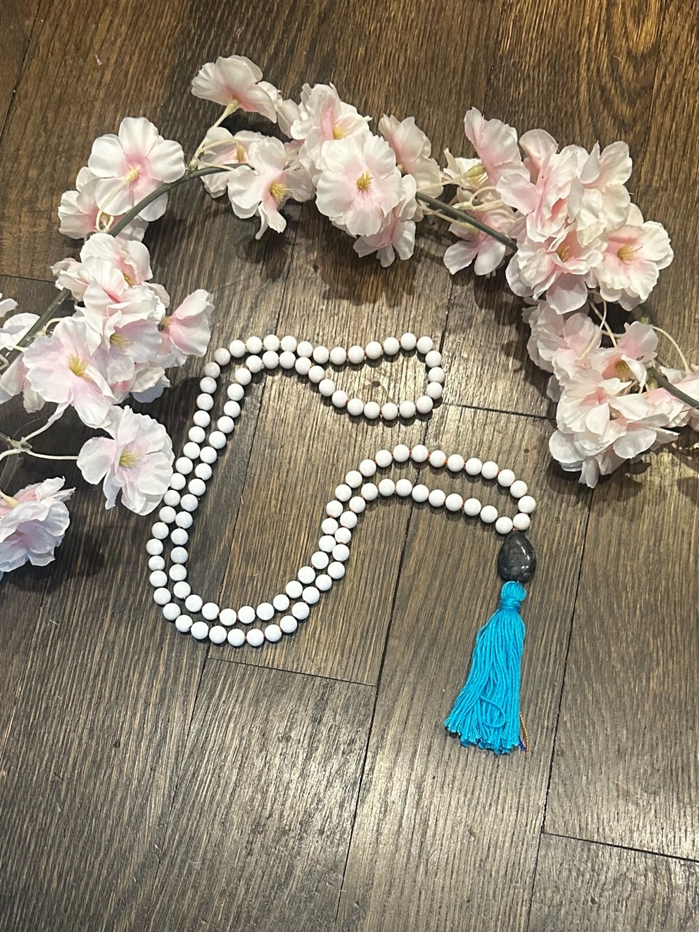 White Jade 108 Bead Mala